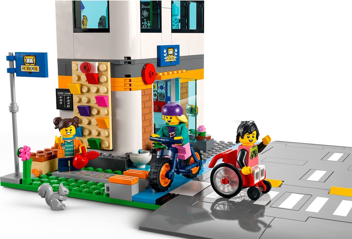 LEGO City 60329 Schule mit Schulbus