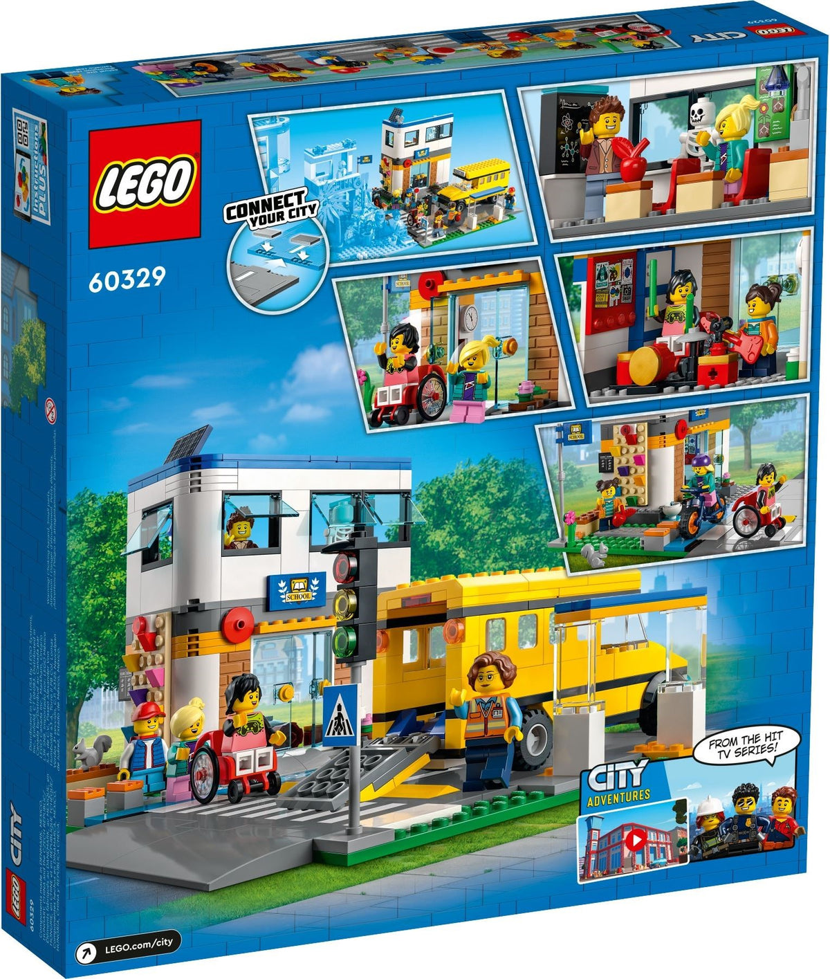 LEGO City 60329 Schule mit Schulbus