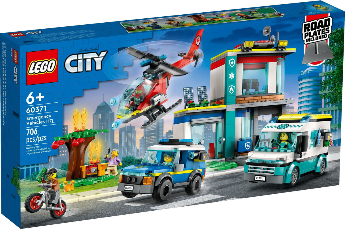 LEGO City 60371 Hauptquartier der Rettungsfahrzeuge