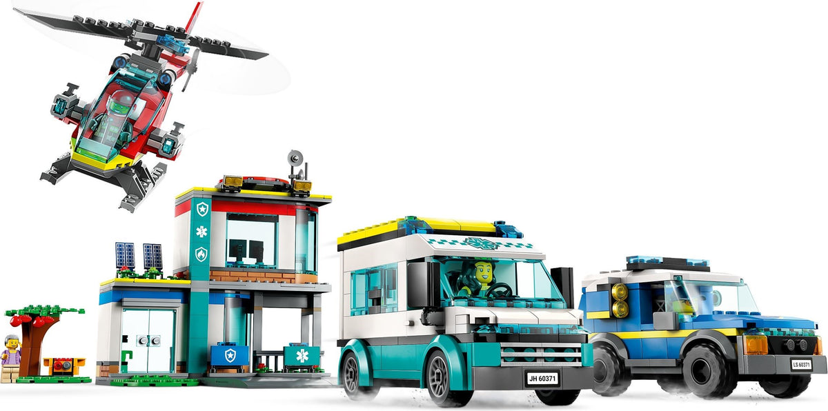 LEGO City 60371 Hauptquartier der Rettungsfahrzeuge