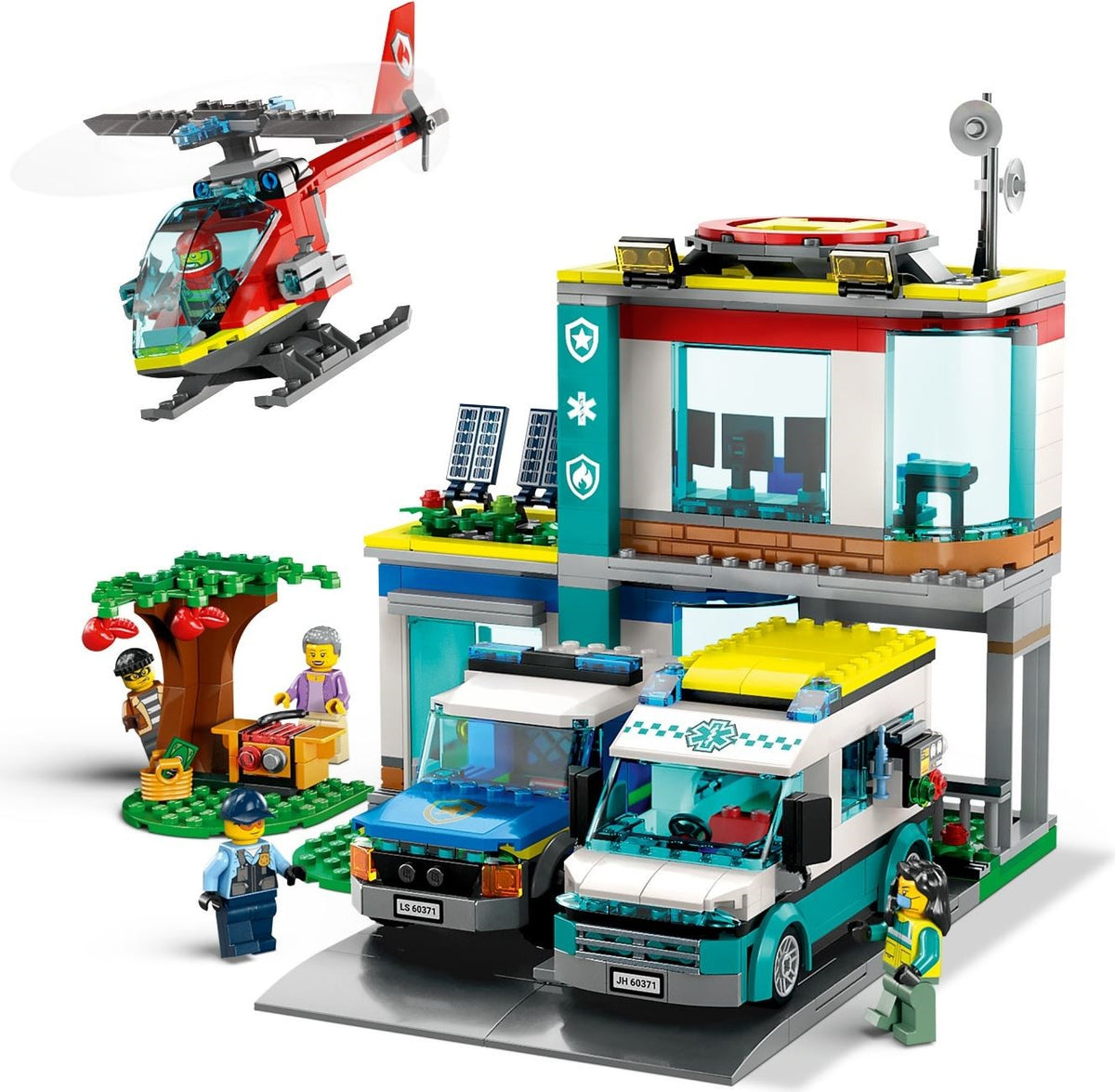 LEGO City 60371 Hauptquartier der Rettungsfahrzeuge