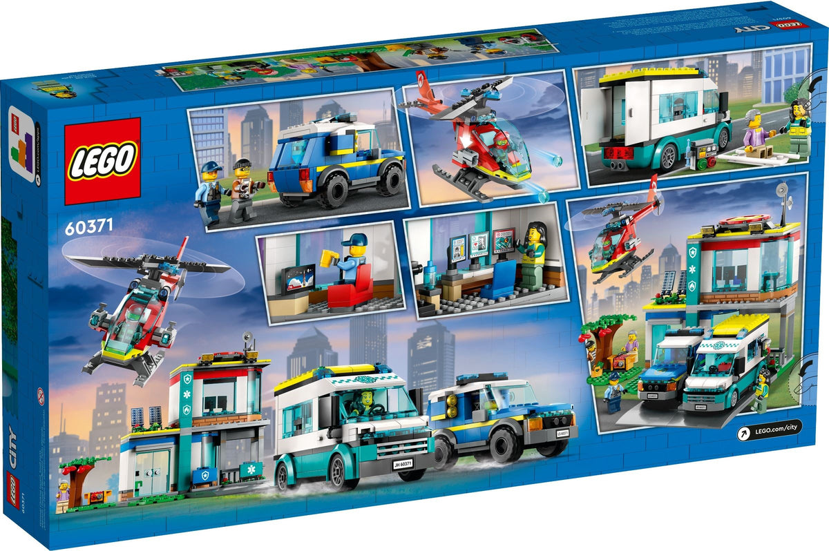 LEGO City 60371 Hauptquartier der Rettungsfahrzeuge