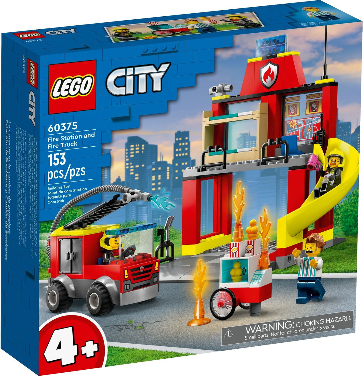 LEGO City 60375 Feuerwehrstation und Löschauto