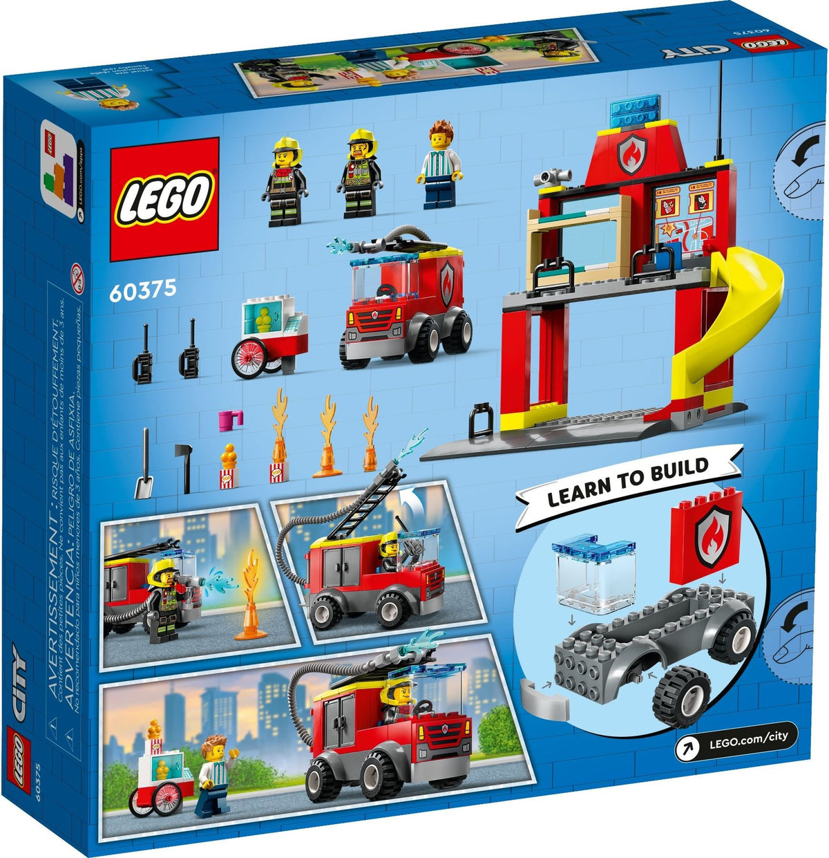 LEGO City 60375 Feuerwehrstation und Löschauto