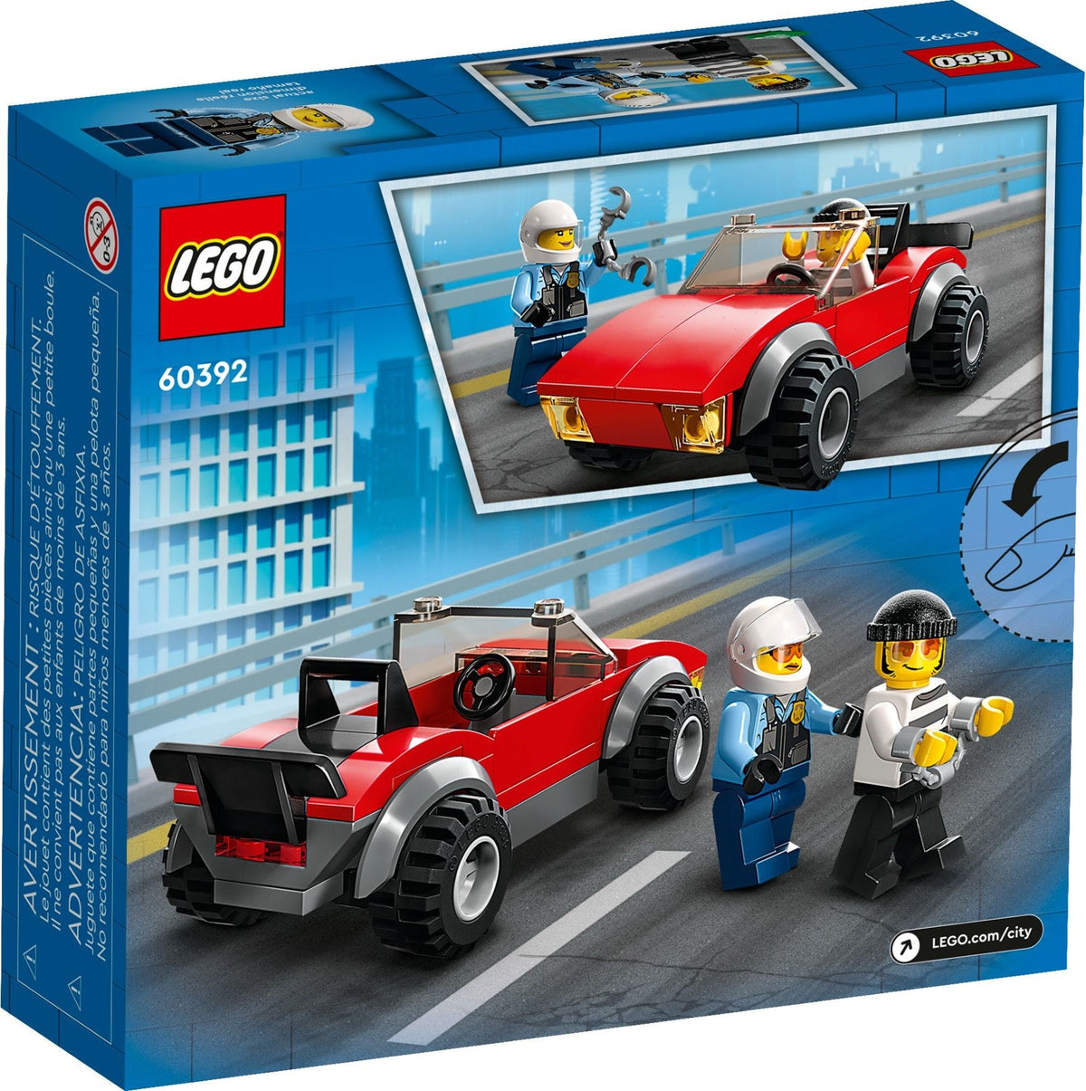 LEGO City 60392 Verfolgungsjagd mit dem Polizeimotorrad
