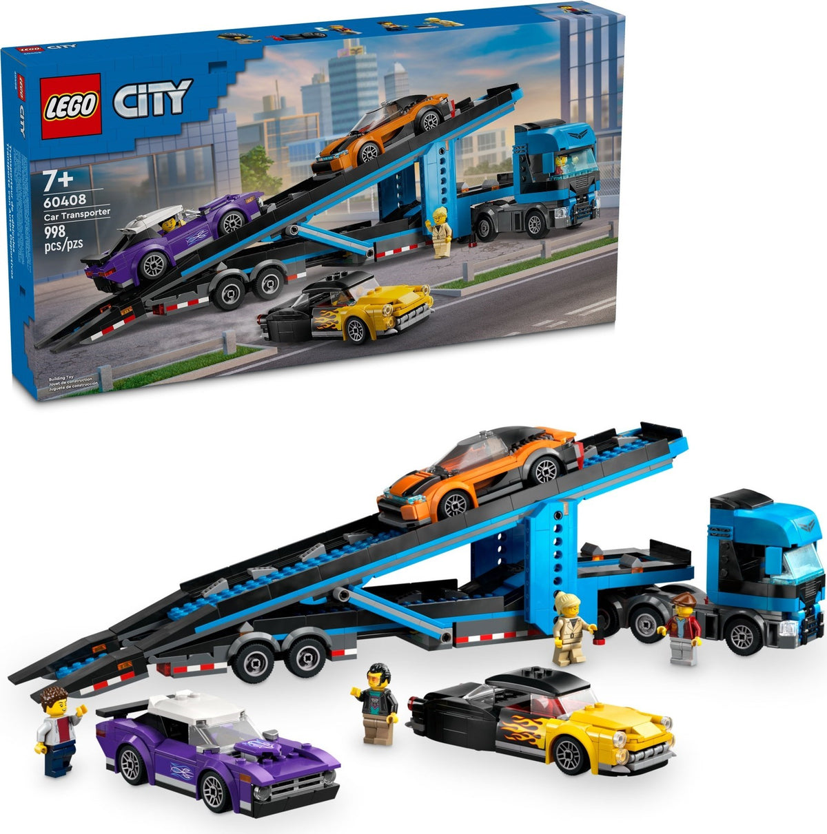LEGO City 60408 Autotransporter mit Sportwagen