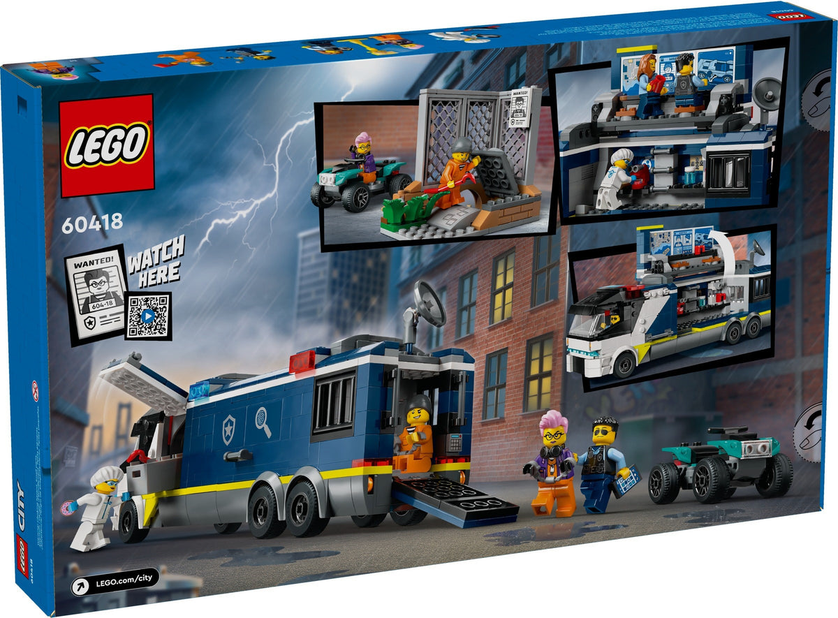 LEGO City 60418 Polizeitruck mit Labor