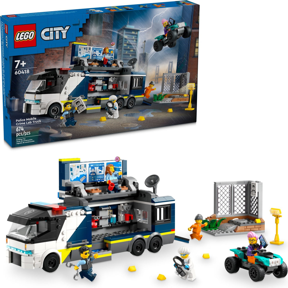 LEGO City 60418 Polizeitruck mit Labor
