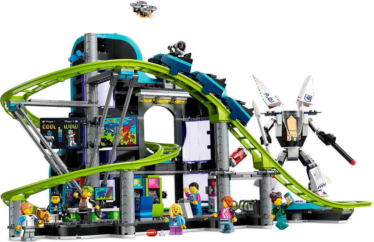LEGO City 60421 Achterbahn mit Roboter-Mech