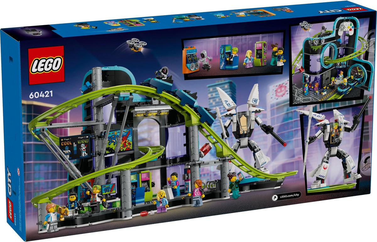 LEGO City 60421 Achterbahn mit Roboter-Mech
