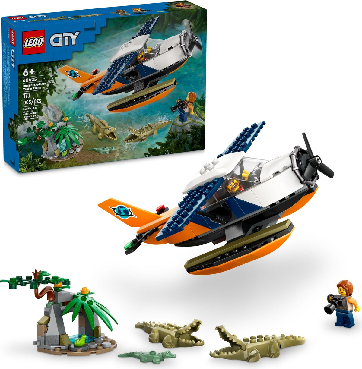 LEGO City 60425 Dschungelforscher-Wasserflugzeug