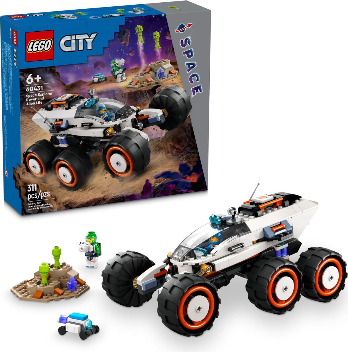 LEGO City 60431 Weltraum-Rover mit Außerirdischen