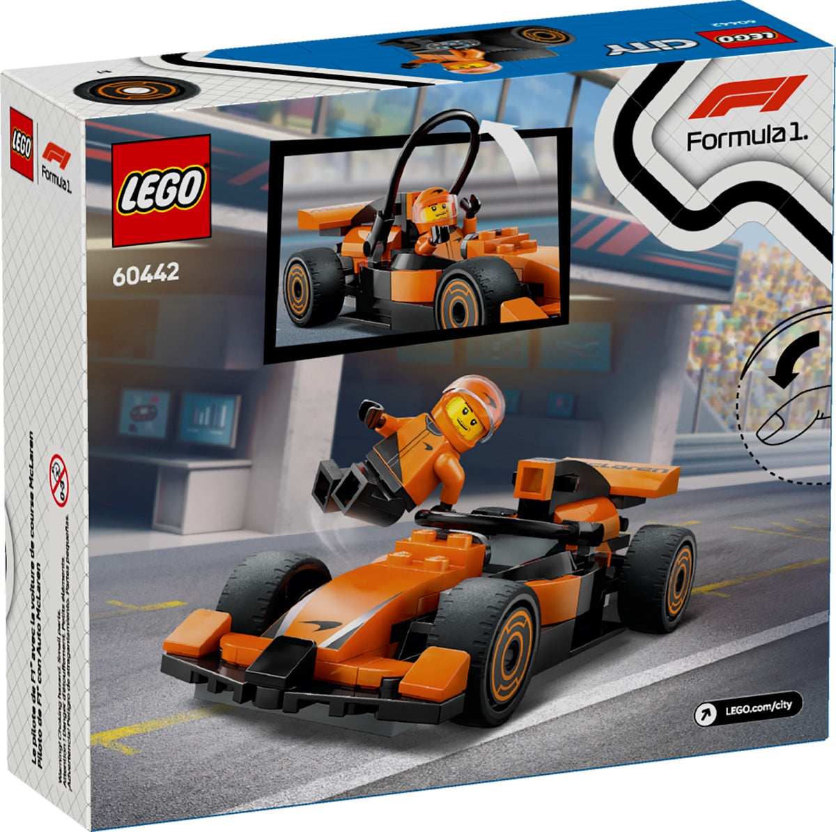 LEGO City 60442 F1 Rennfahrer mit McLaren Rennauto