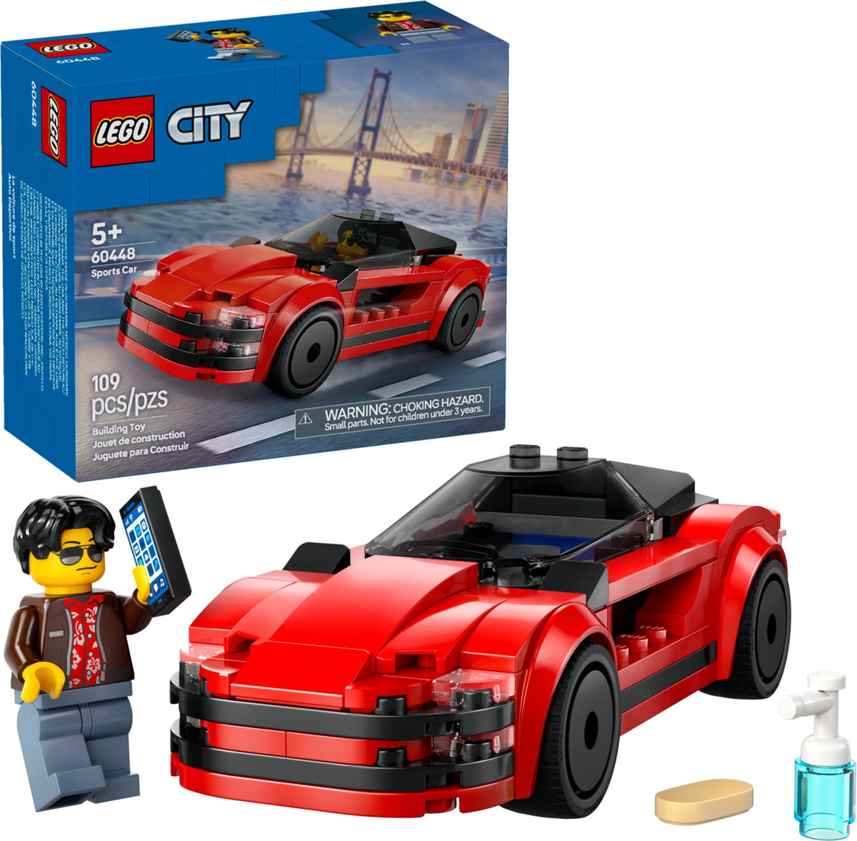 LEGO City 60448 Roter Sportwagen