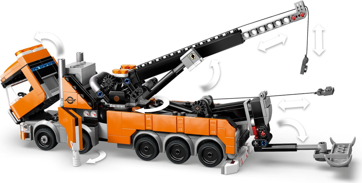 LEGO City 60467 Schwerlast-Abschleppwagen mit Kran