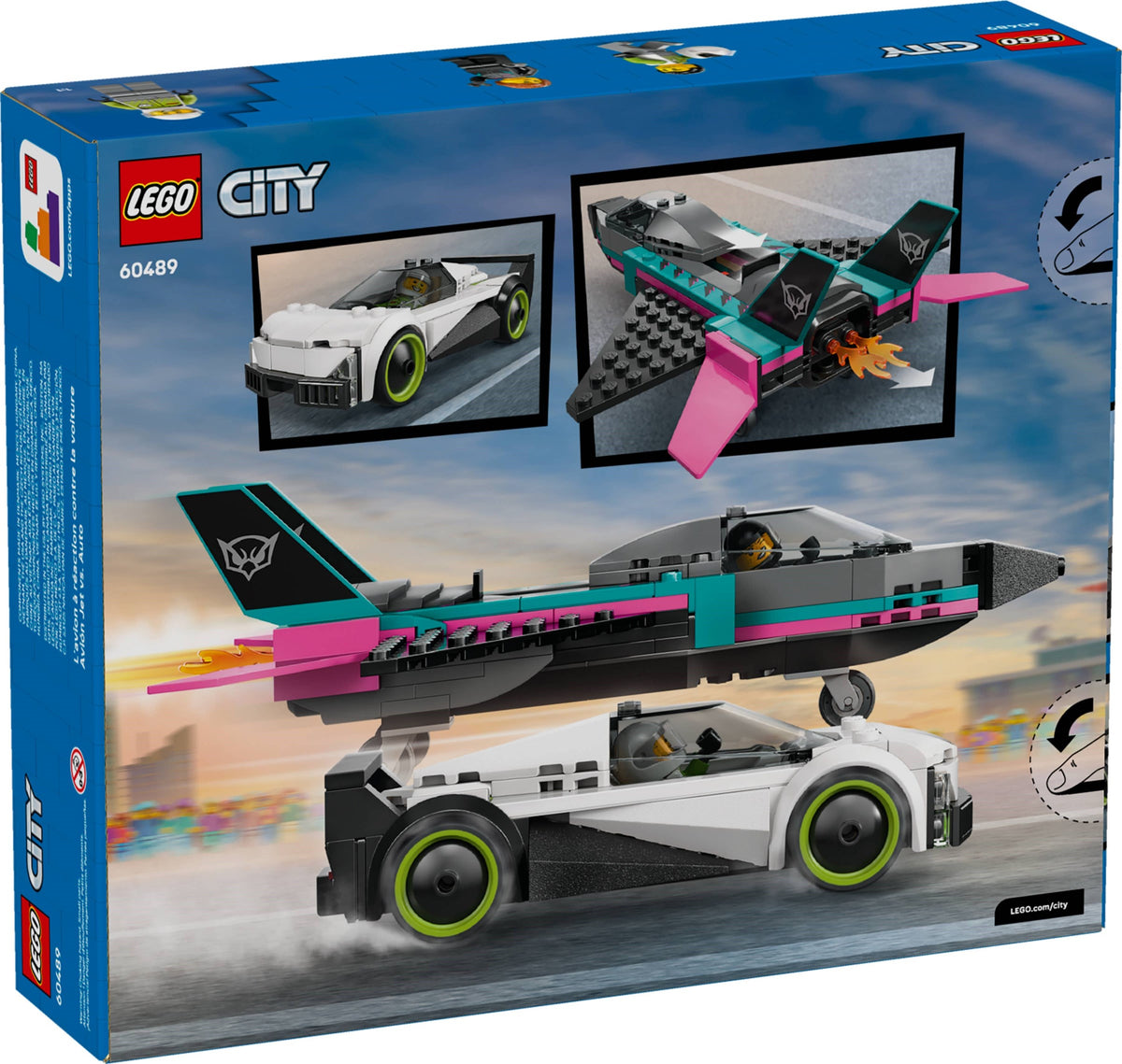 LEGO City 60489 Düsenflieger vs. Rennauto