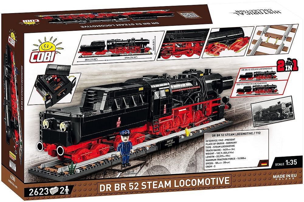 Cobi 6280 Historical Collection DRB Class 52 Steam Locomotive