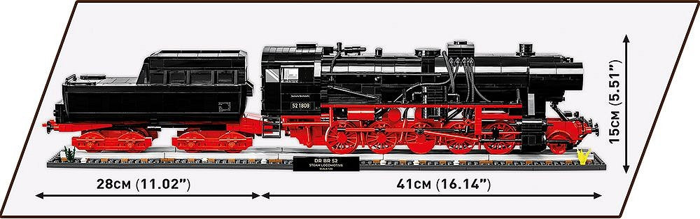 Cobi 6280 Historical Collection DRB Class 52 Steam Locomotive
