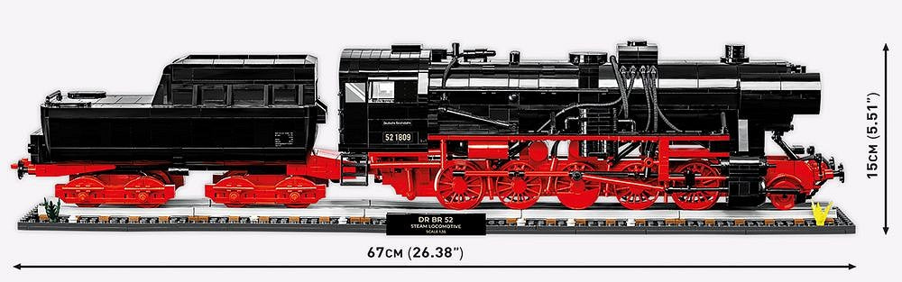 Cobi 6280 Historical Collection DRB Class 52 Steam Locomotive