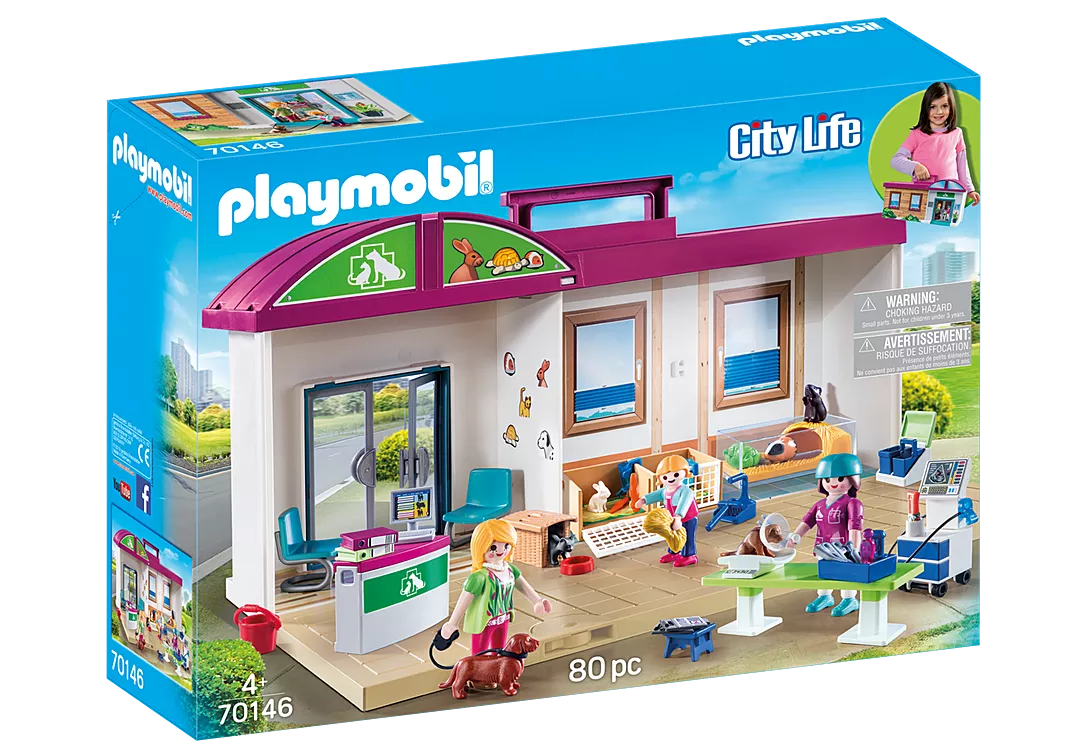 PLAYMOBIL 70146 Mitnehm-Tierklinik