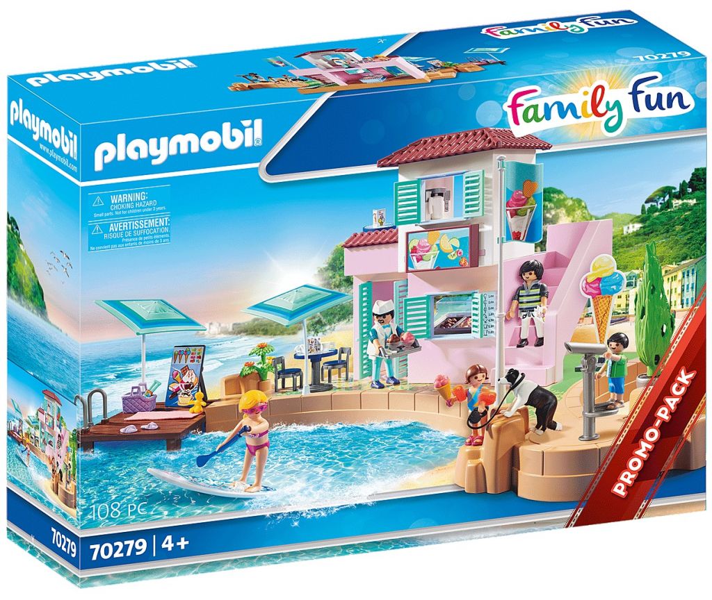 PLAYMOBIL 70279 Family Fun Eisdiele am Hafen