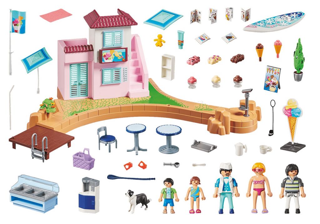 PLAYMOBIL 70279 Family Fun Eisdiele am Hafen