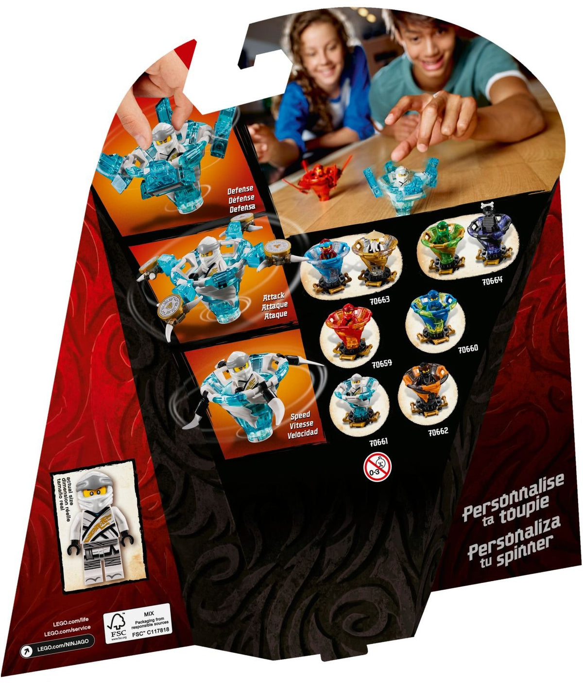 詳細><￼ LEGO 70661 Spinjitzu Zane - LEGO Ninjago - BricksDirect