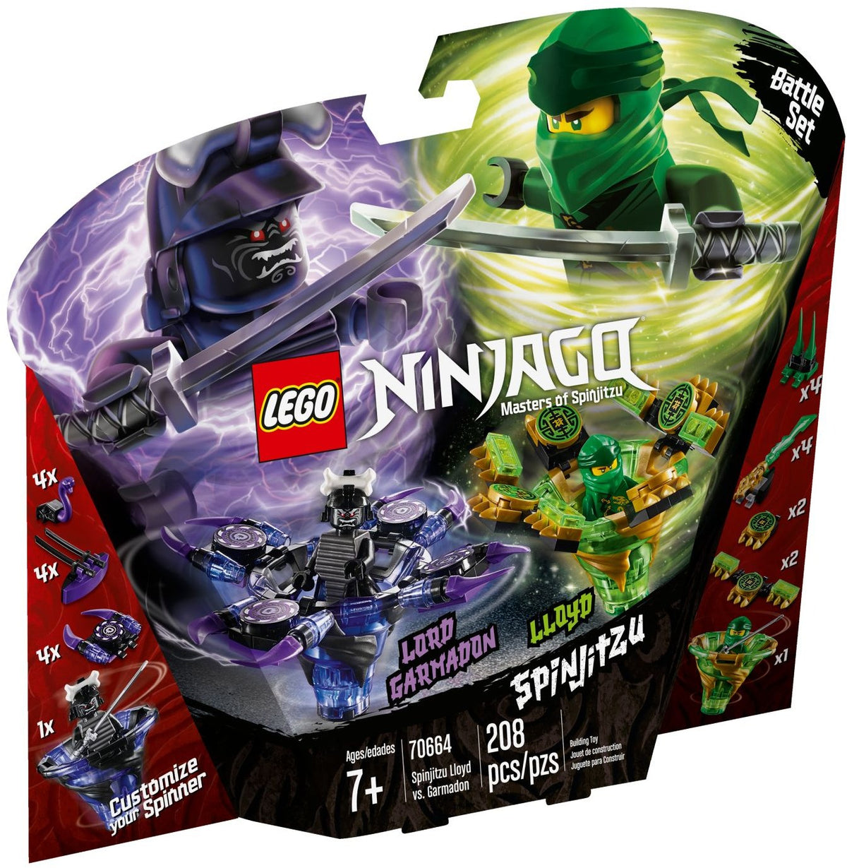 LEGO Ninjago 70664 Spinjitzu Lloyd vs. Garmadon