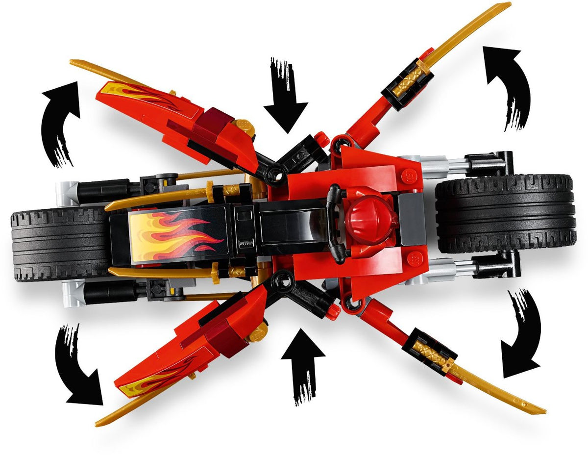 LEGO Ninjago 70667 Kais Feuer-Bike &amp; Zanes Schneemobil