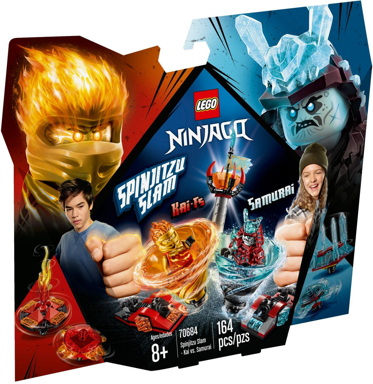 LEGO Ninjago 70684 Spinjitzu Slam – Kai vs. Eis-Samurai