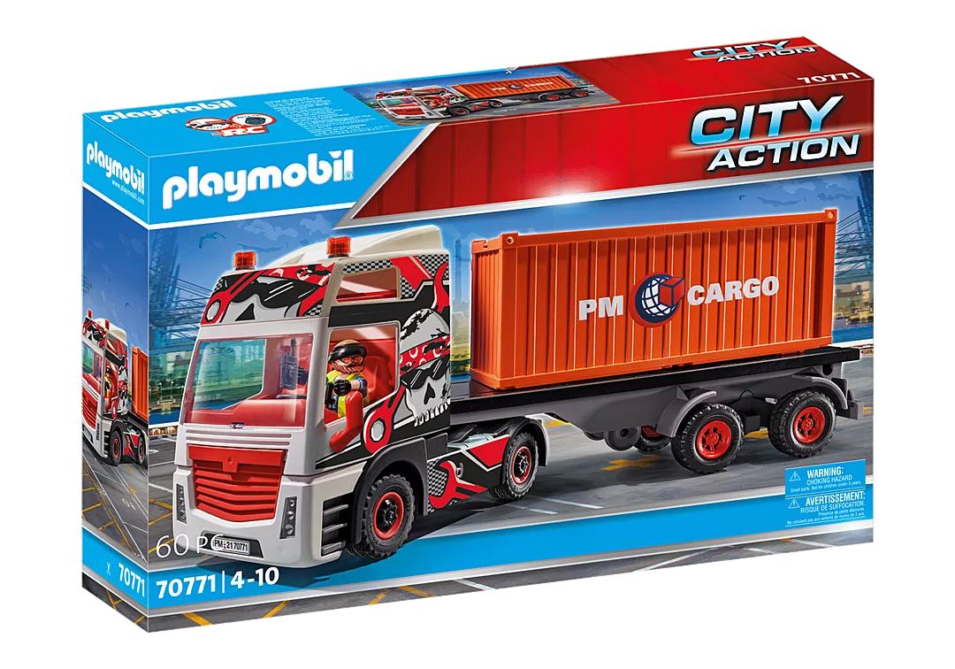 PLAYMOBIL 70771 LKW mit Anhänger