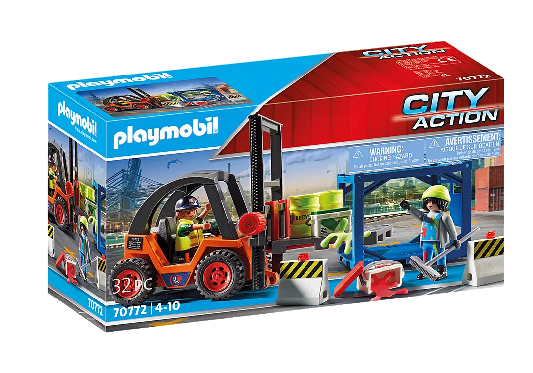 PLAYMOBIL 70772 Gabelstapler mit Fracht