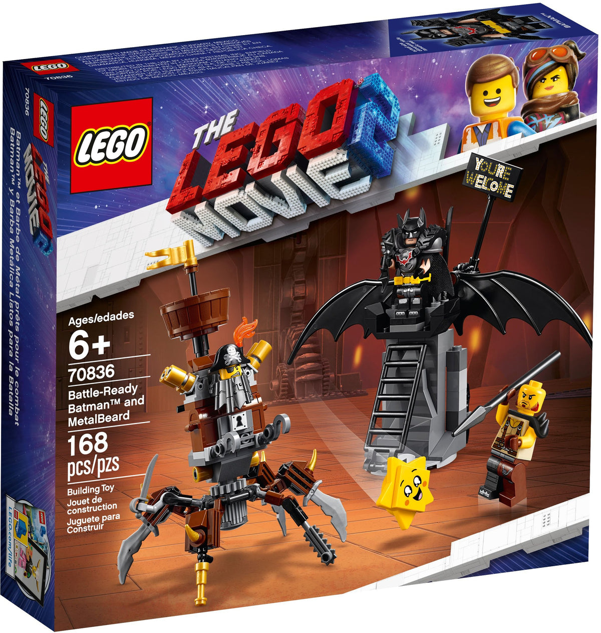 LEGO The Lego Movie 2 - 70836 Einsatzbereiter Batman™ und Eisenbart