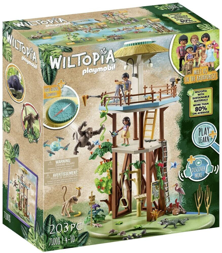 PLAYMOBIL 71008 Wiltopia - Forschungsturm mit Kompass