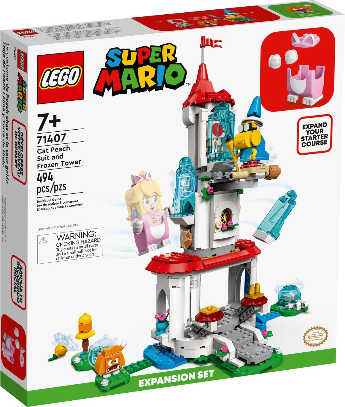 LEGO Super Mario 71407 Katzen-Peach-Anzug und Eisturm