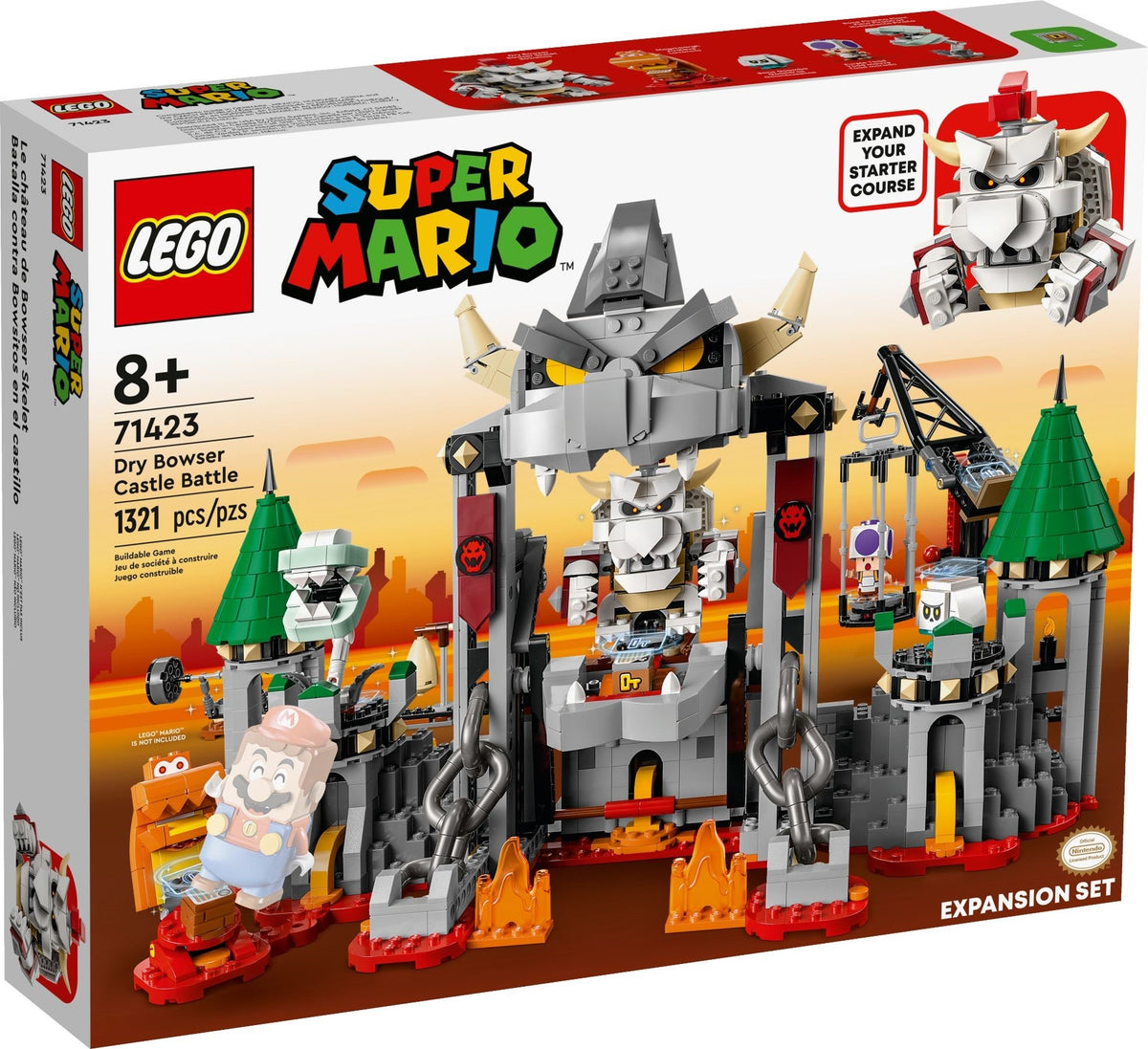 LEGO Super Mario 71423 Knochen-Bowsers Festungsschlacht