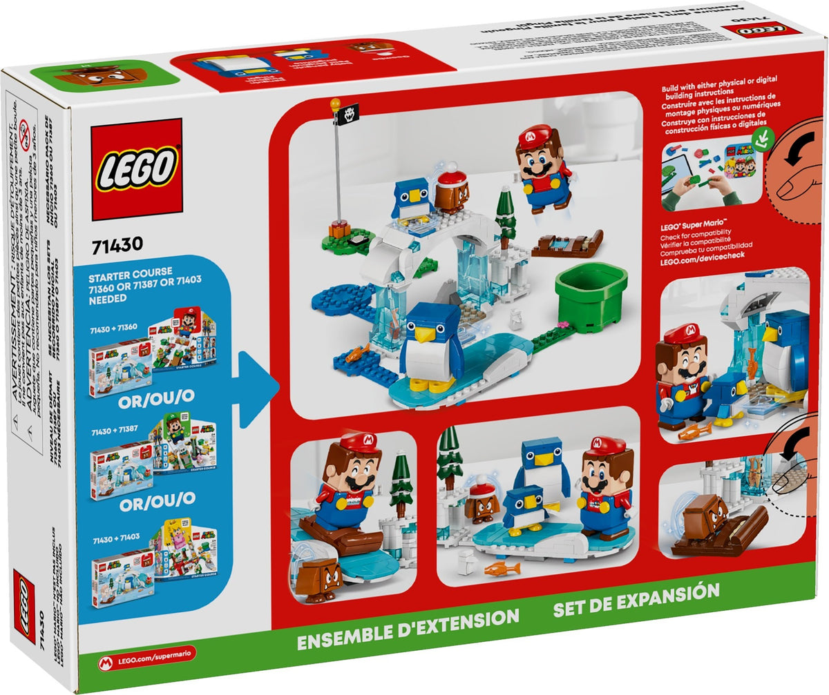 LEGO Super Mario 71430 Schneeabenteuer mit Familie Pinguin – Erweiterungsset