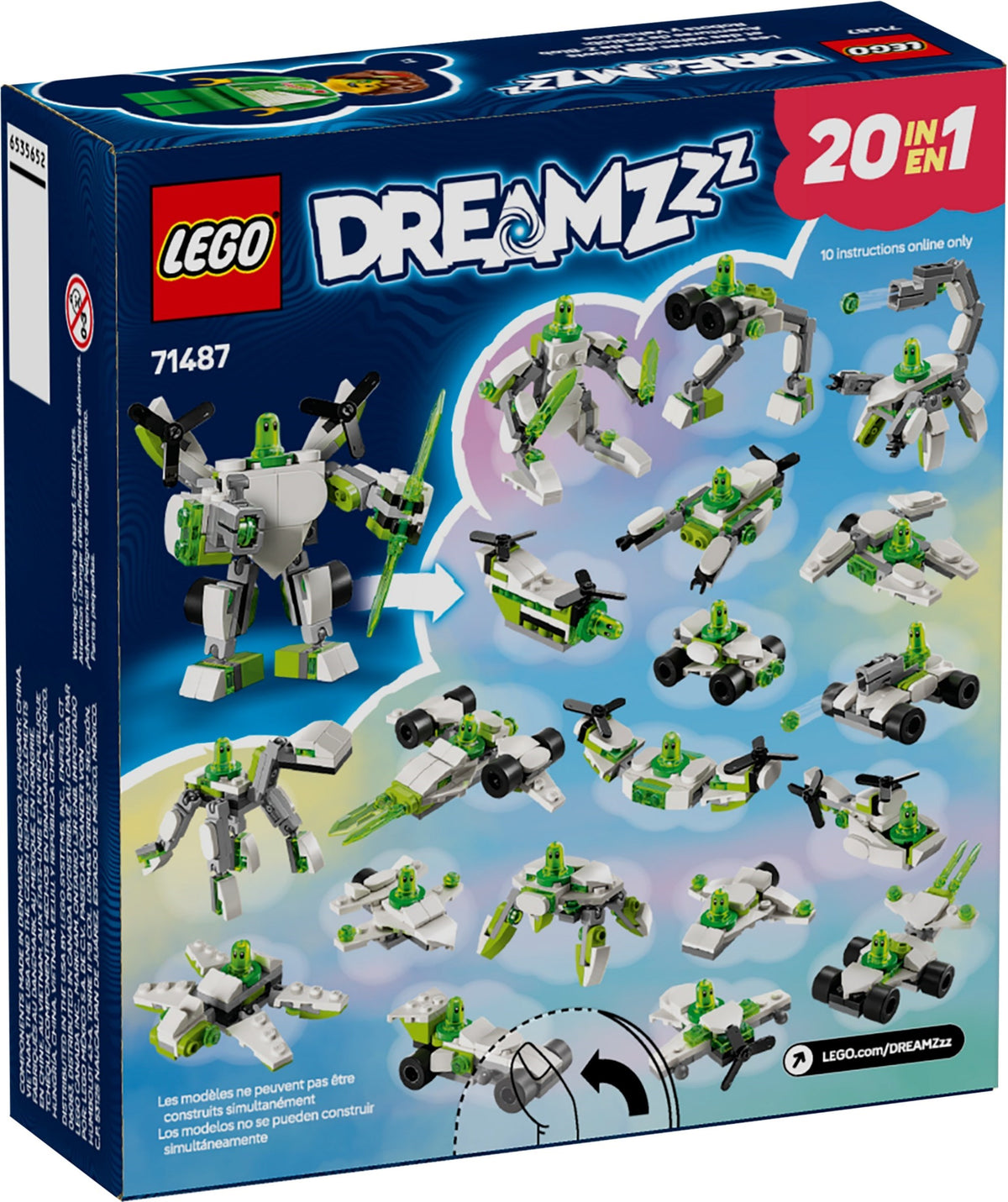 LEGO Dreamzzz 71487 Z-Blob's Roboter- und Fahrzeugabenteuer