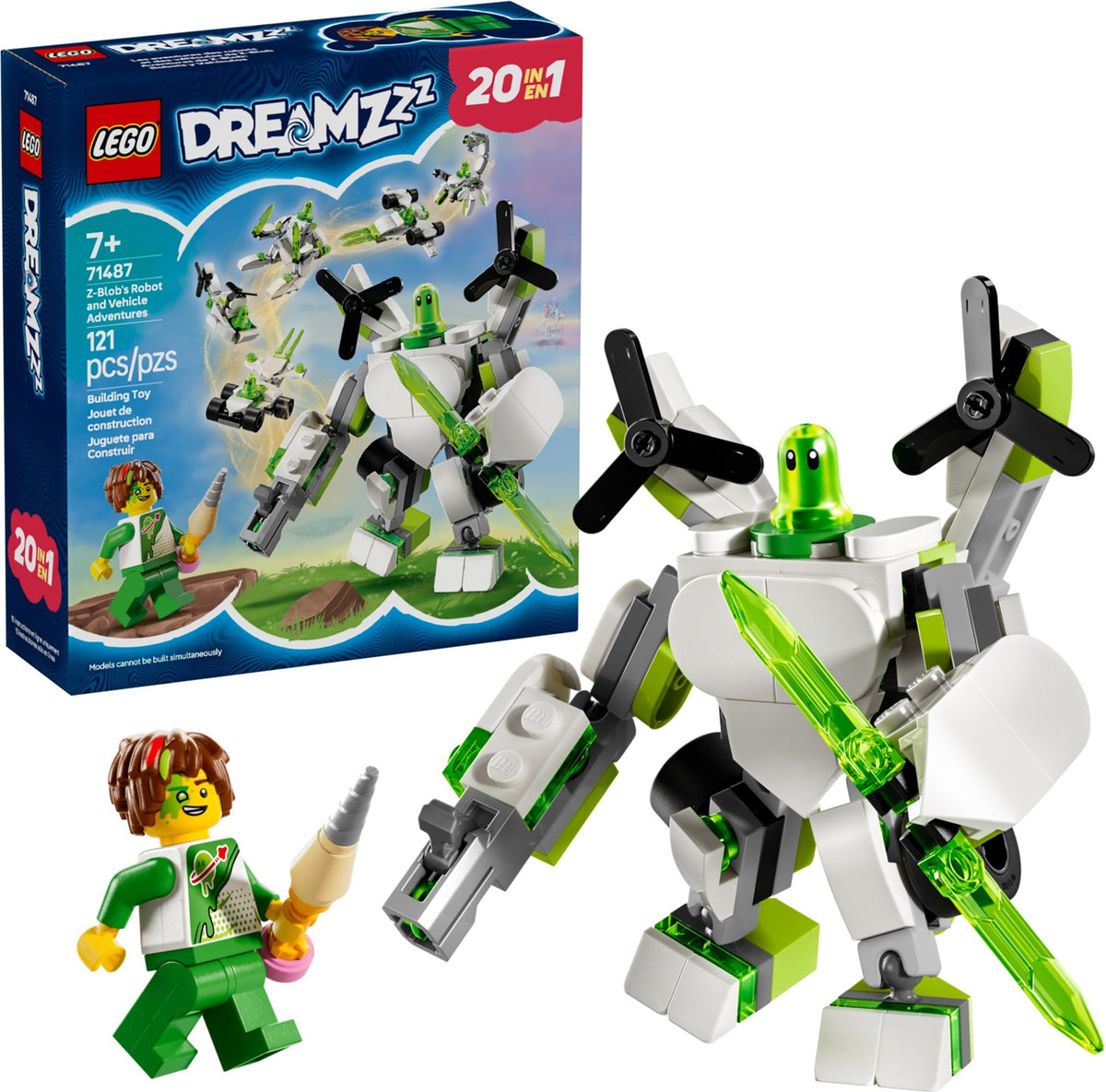 LEGO Dreamzzz 71487 Z-Blob's Roboter- und Fahrzeugabenteuer
