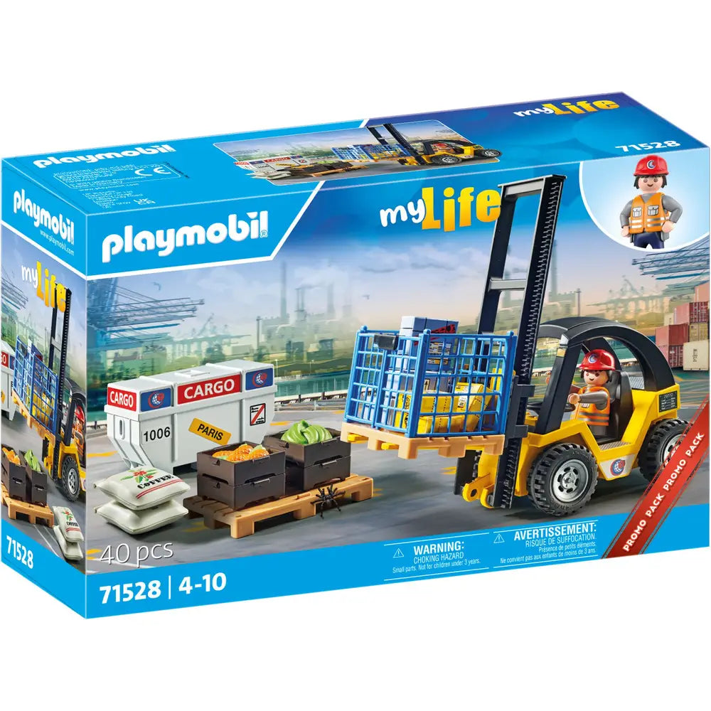 PLAYMOBIL 71528 Gabelstapler mit Fracht