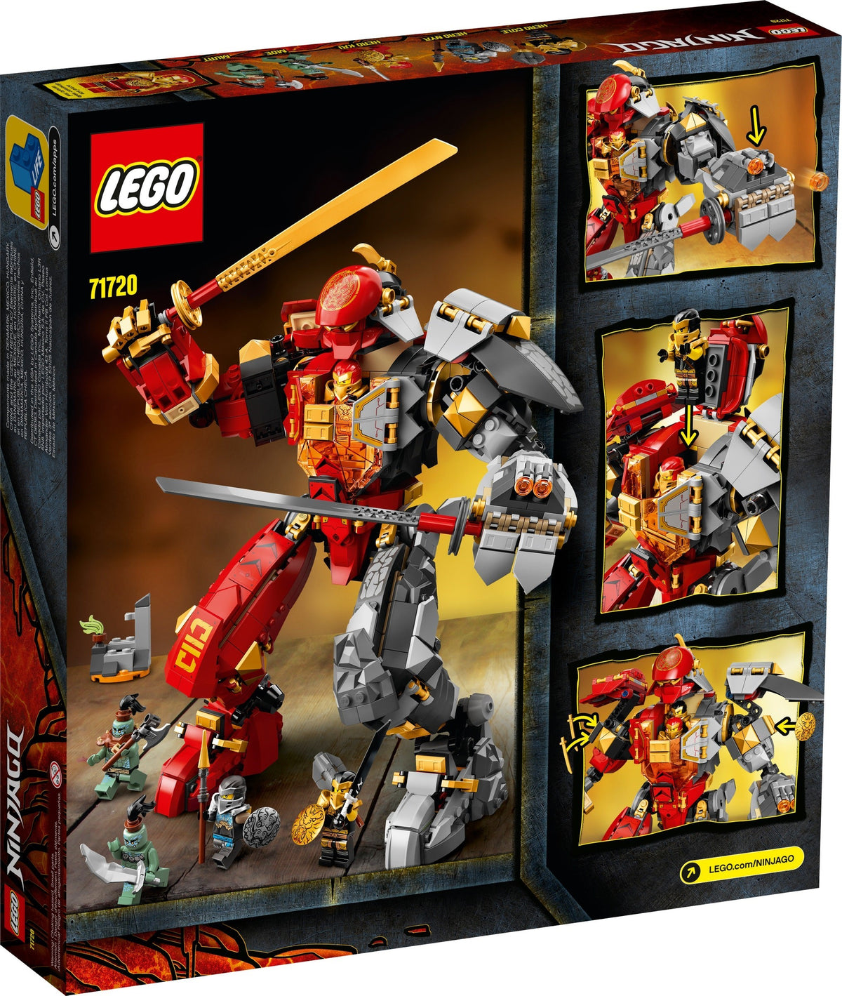 LEGO Ninjago 71720 Feuer-Stein-Mech