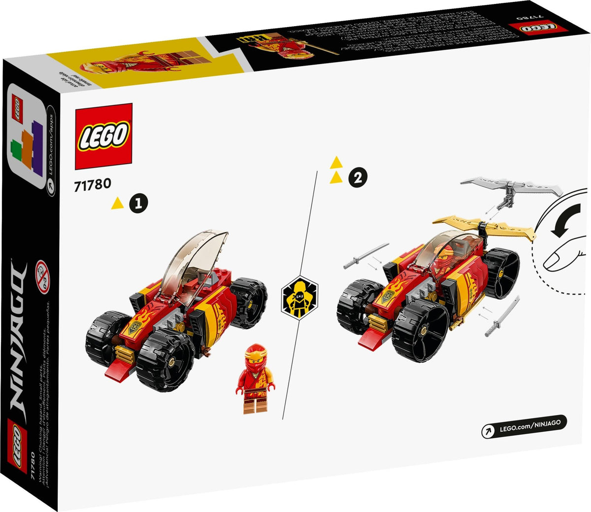 LEGO Ninjago 71780 Kais Ninja-Rennwagen EVO