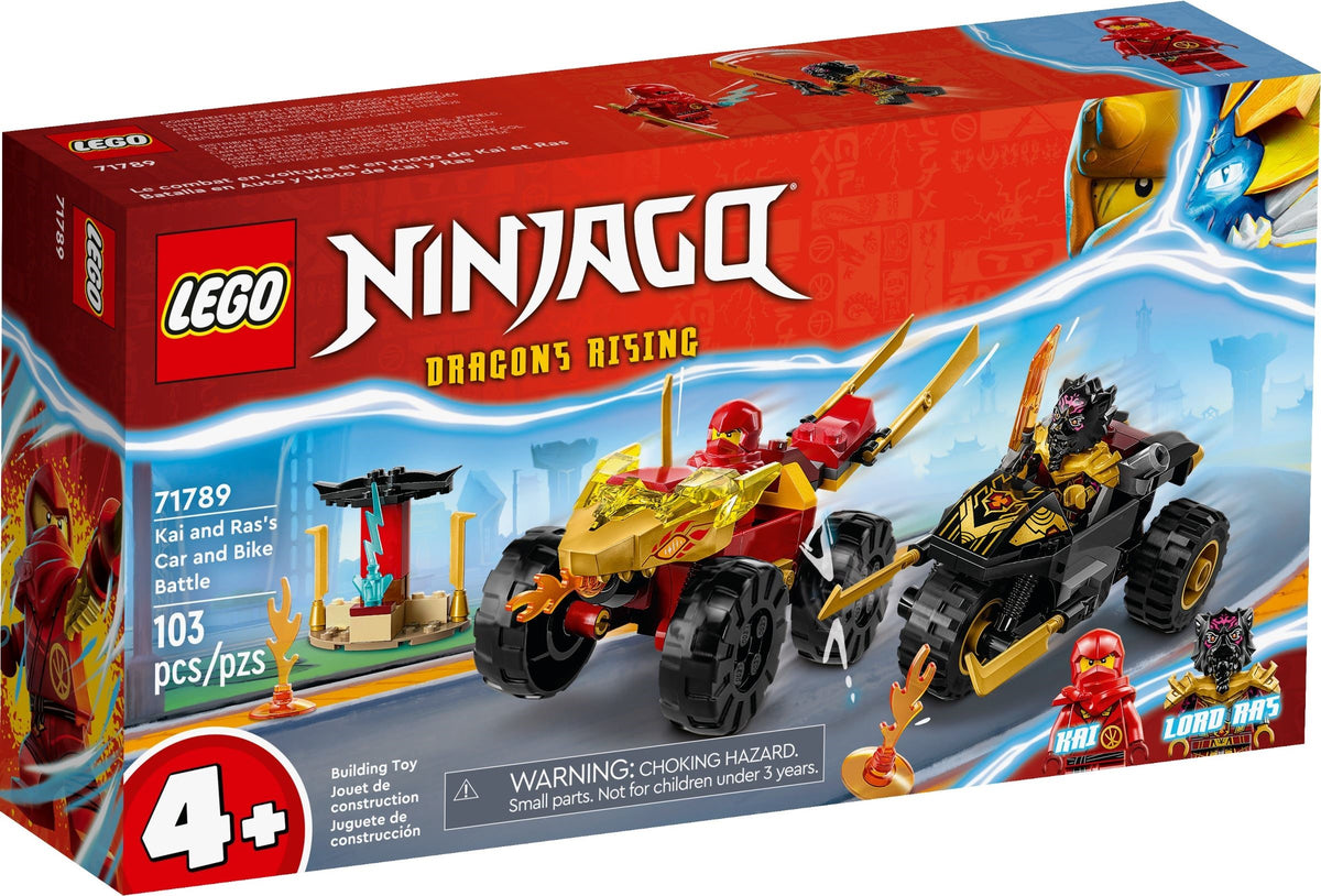 LEGO Ninjago 71789 Verfolgungsjagd mit Kais Flitzer und Ras‘ Motorrad