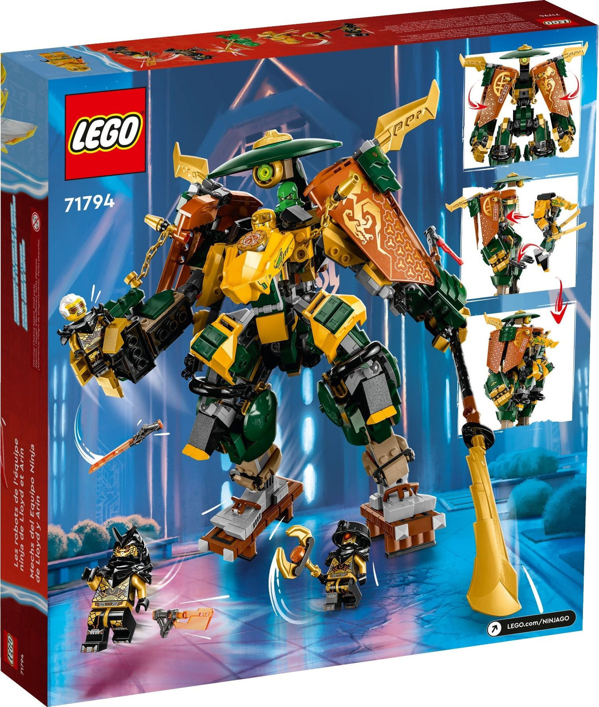 LEGO Ninjago 71794 Lloyds und Arins Training-Mechs
