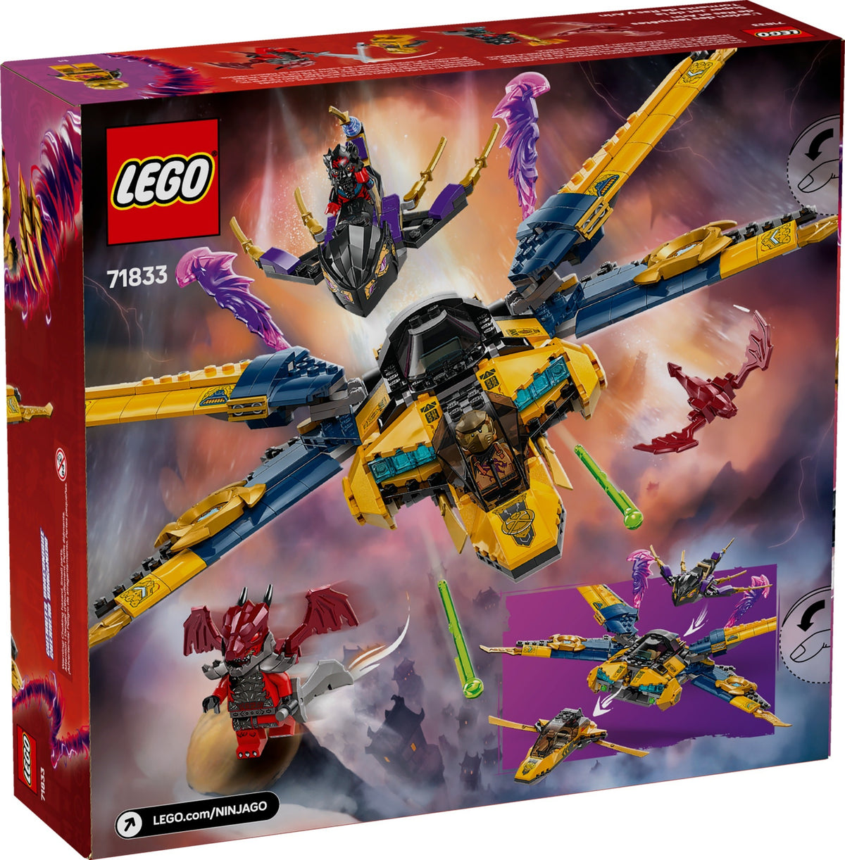 LEGO Ninjago 71833 Ras und Arins Super-Sturmflieger