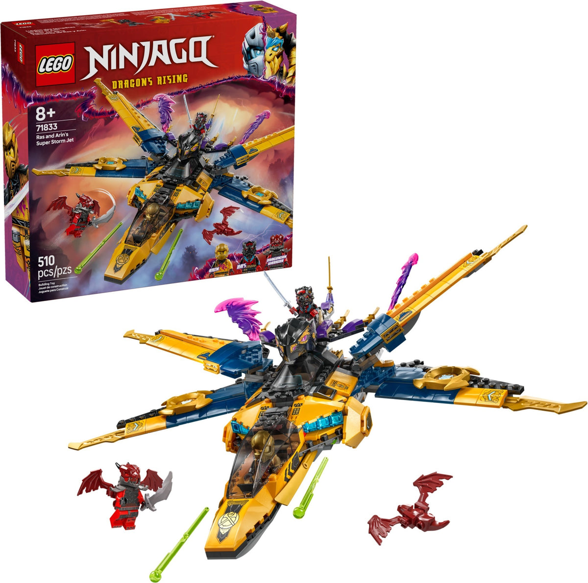 LEGO Ninjago 71833 Ras und Arins Super-Sturmflieger
