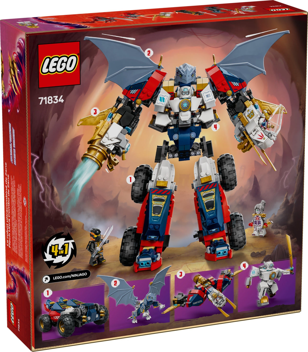 LEGO Ninjago 71834 Zanes Ultra-Kombi-Mech