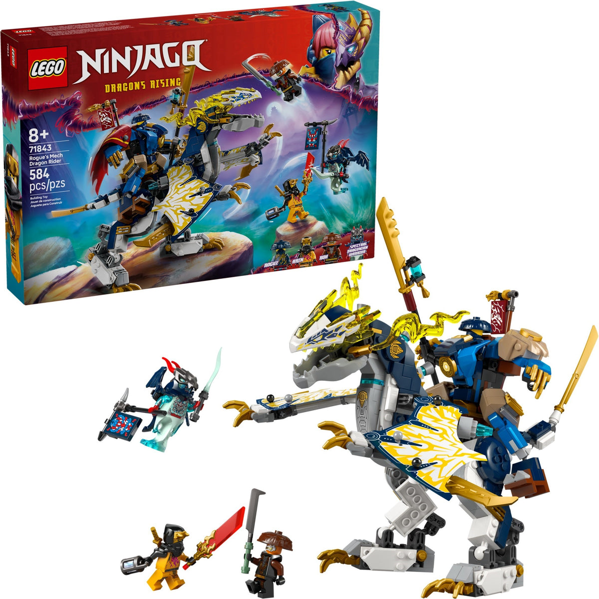 LEGO Ninjago 71843 Rogues Mech-Drachenreiter