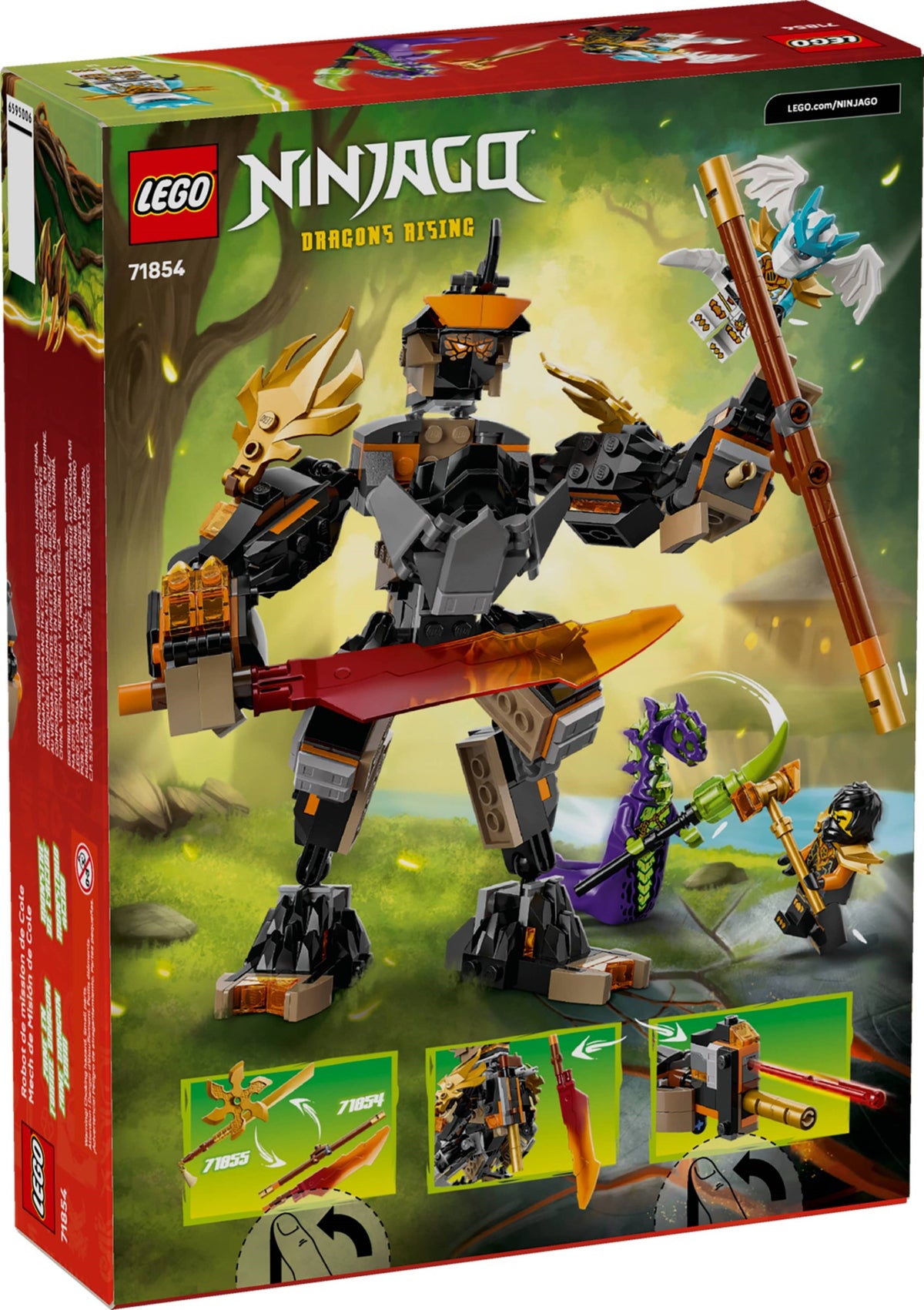 LEGO Ninjago 71854 Coles Action-Mech und Drachen-Zane