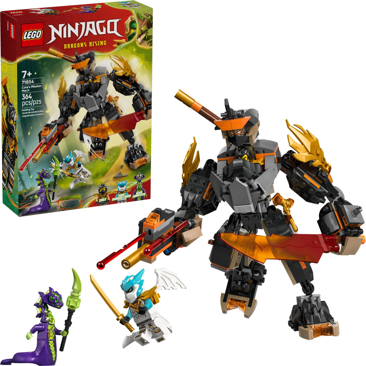 LEGO Ninjago 71854 Coles Action-Mech und Drachen-Zane
